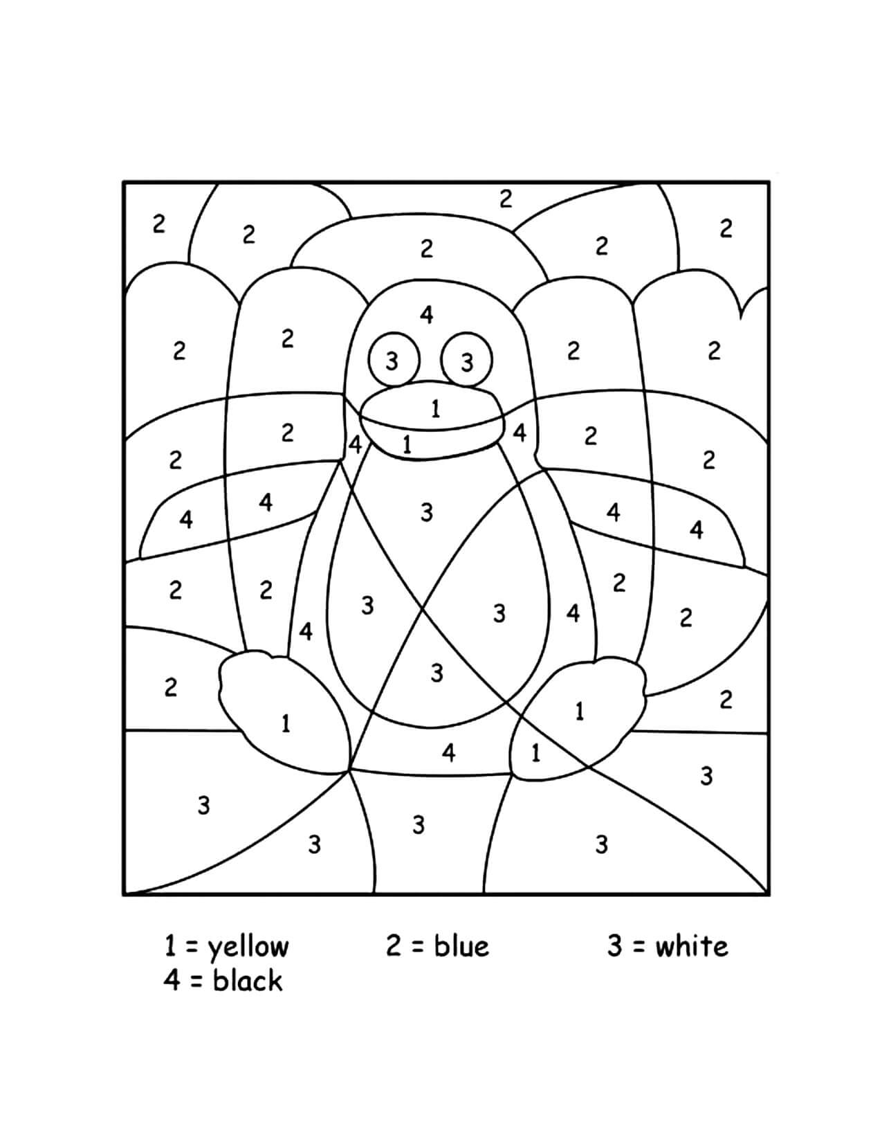 Color By Numbers For Kids Printable Coloring Pages FREE