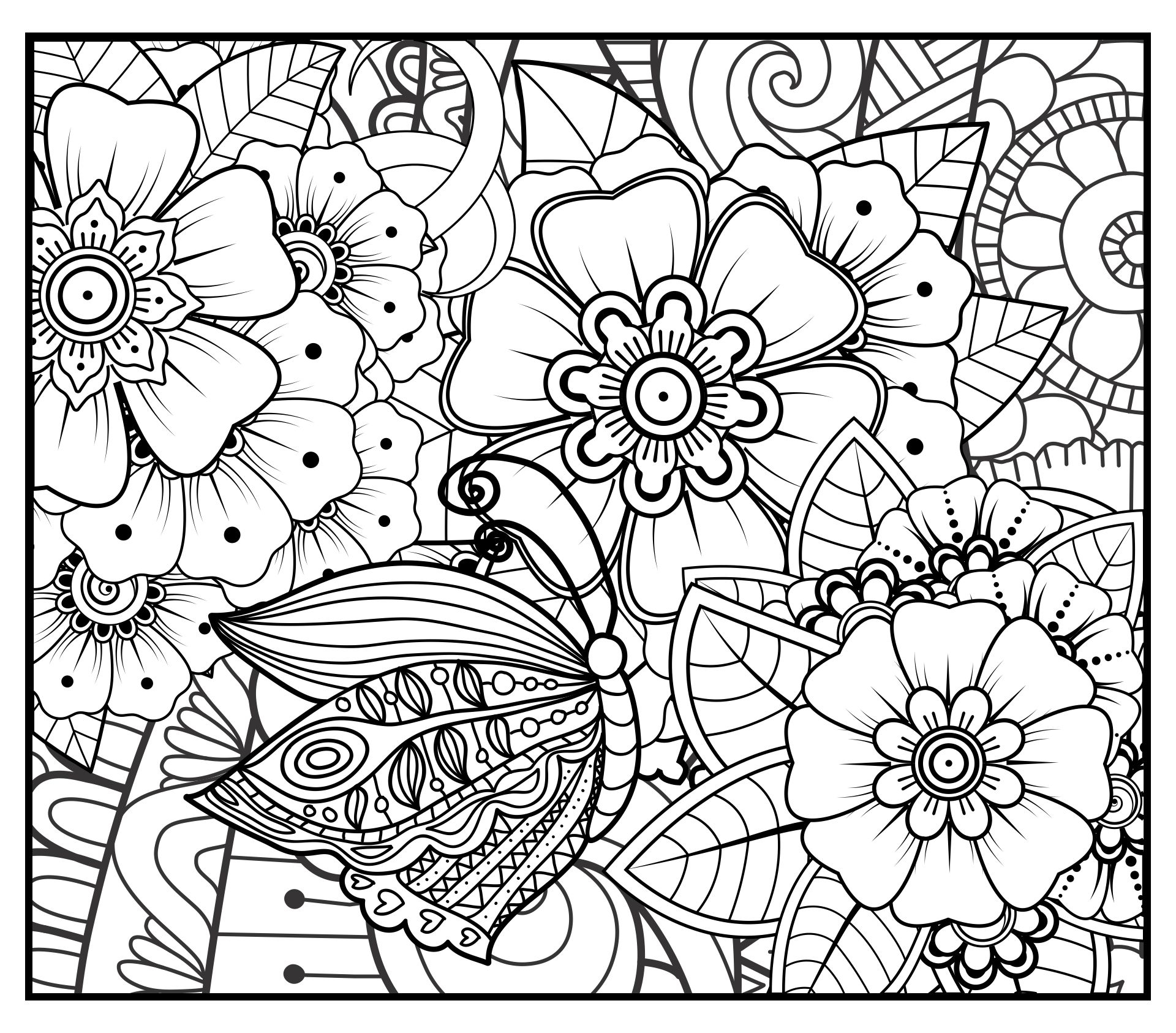 Coloring Pages Doodle Art 10 Free PDF Printables Printablee