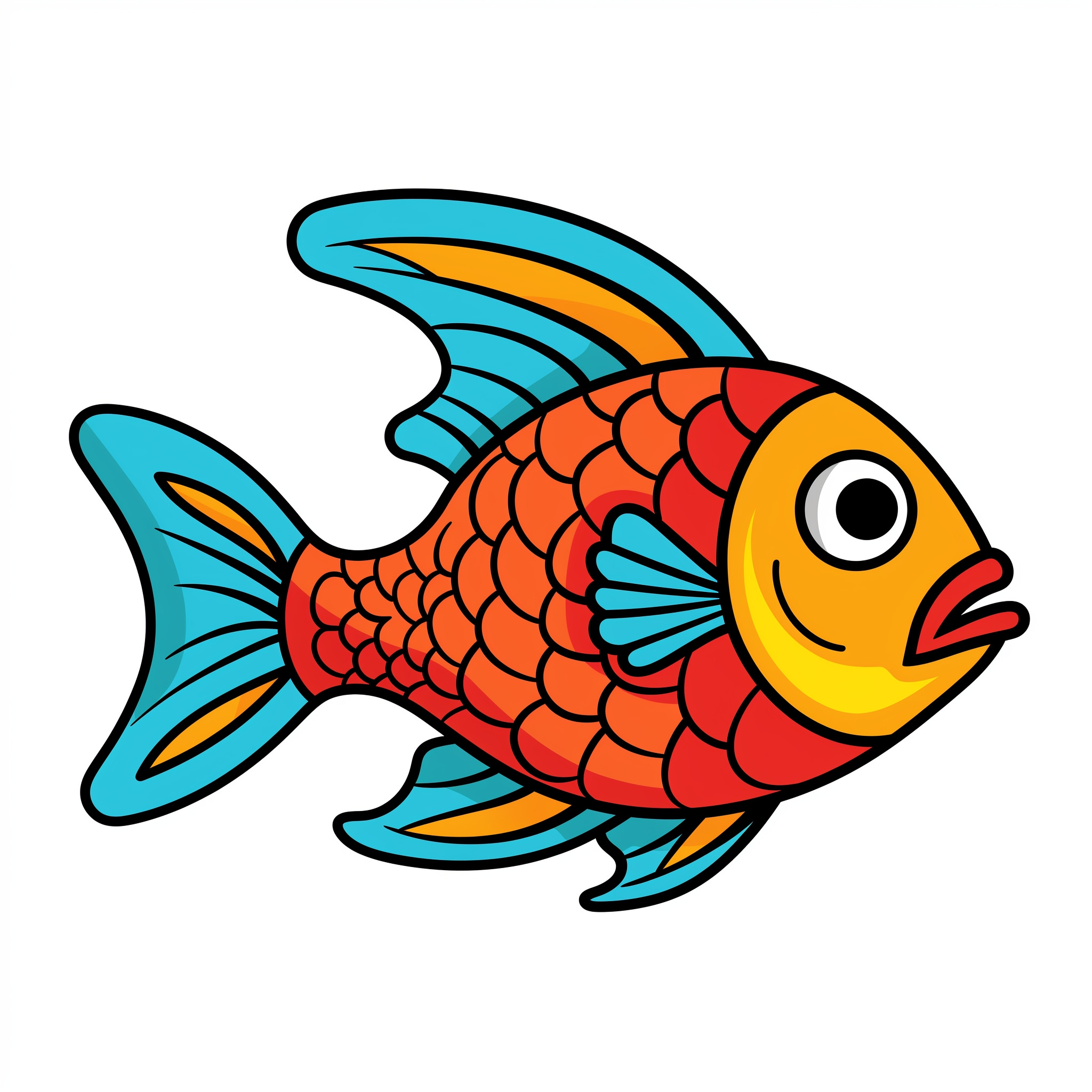 Coloring Pages Printable Fish Coloring Pages Mimi Panda