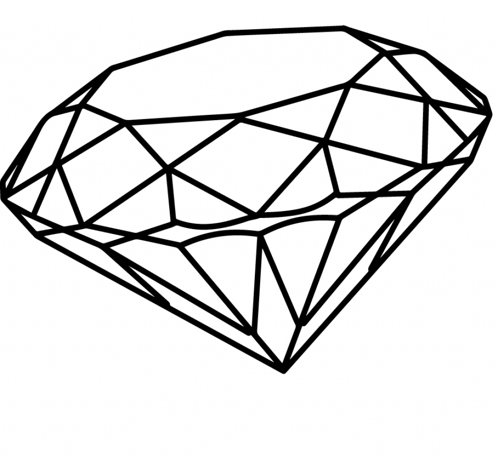 Diamond Coloring Page At GetColorings Free Printable Colorings