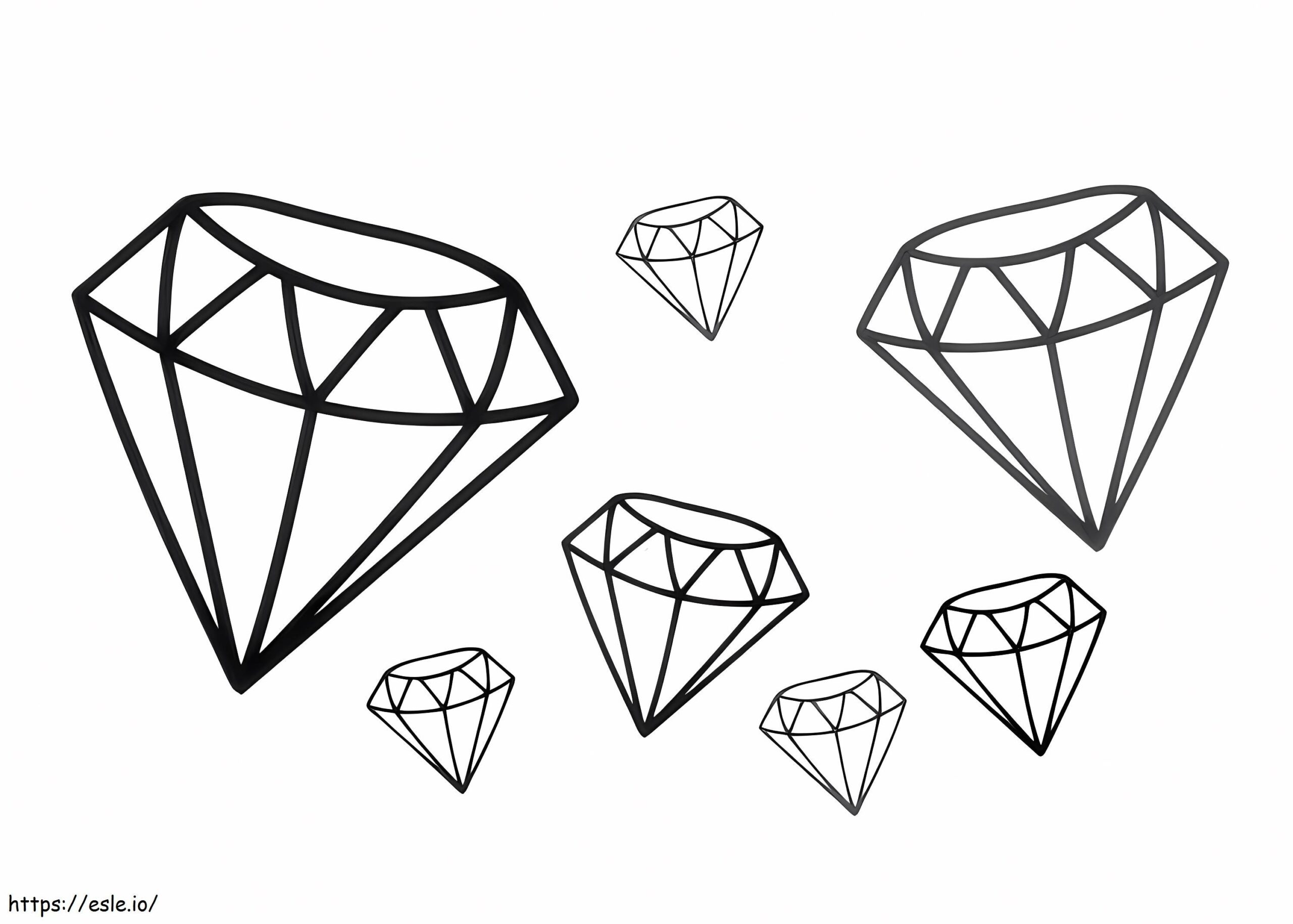 Diamond Coloring Pages Printable