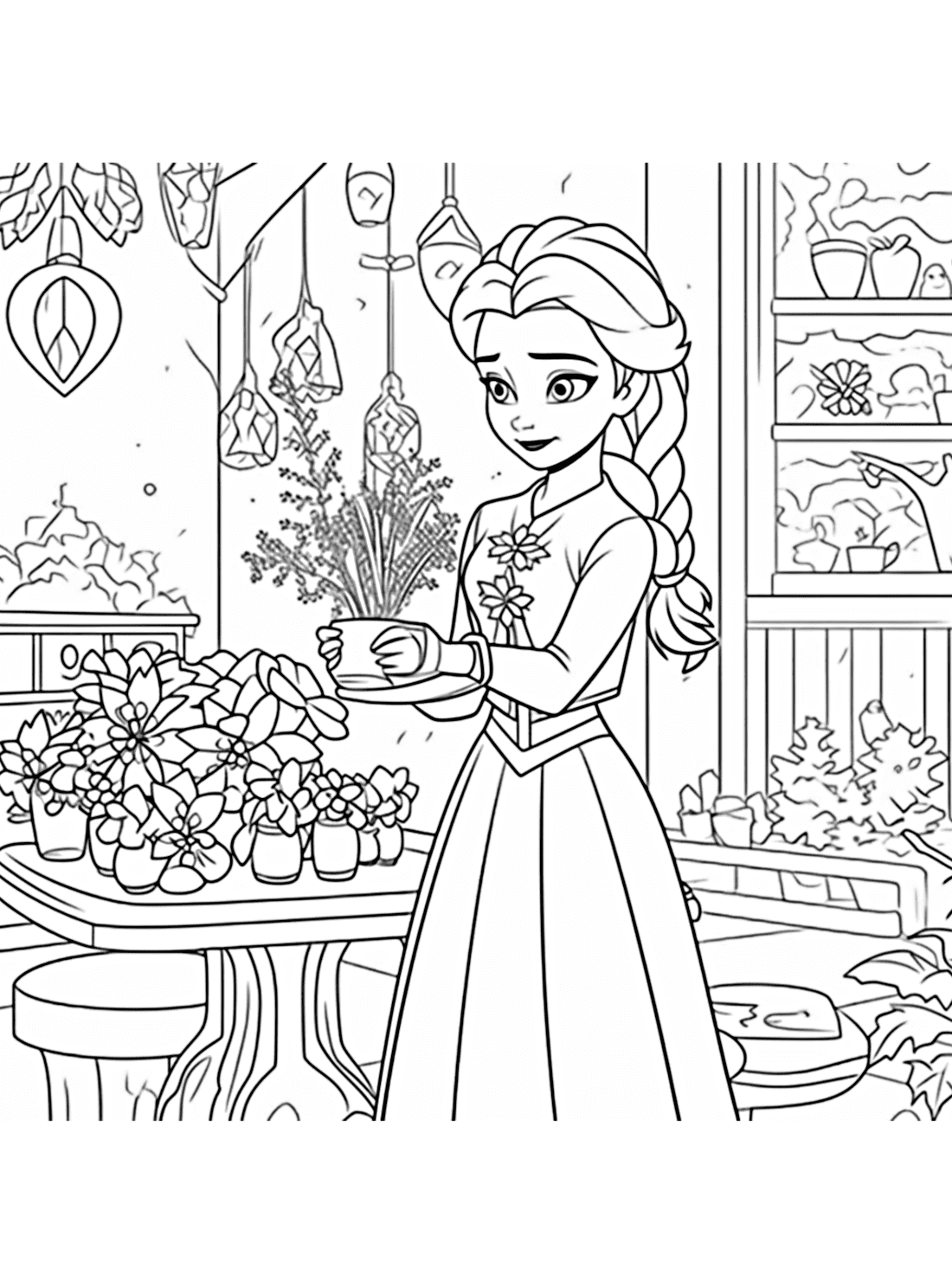 Elsa Frozen Coloring Pages Coloring Online Free