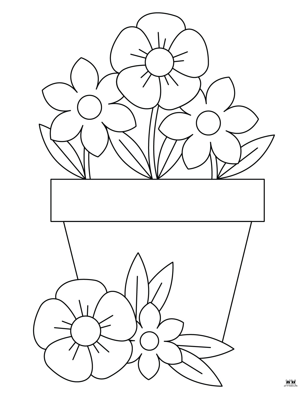 Flower Coloring Pages 50 FREE Printable Pages Printabulls