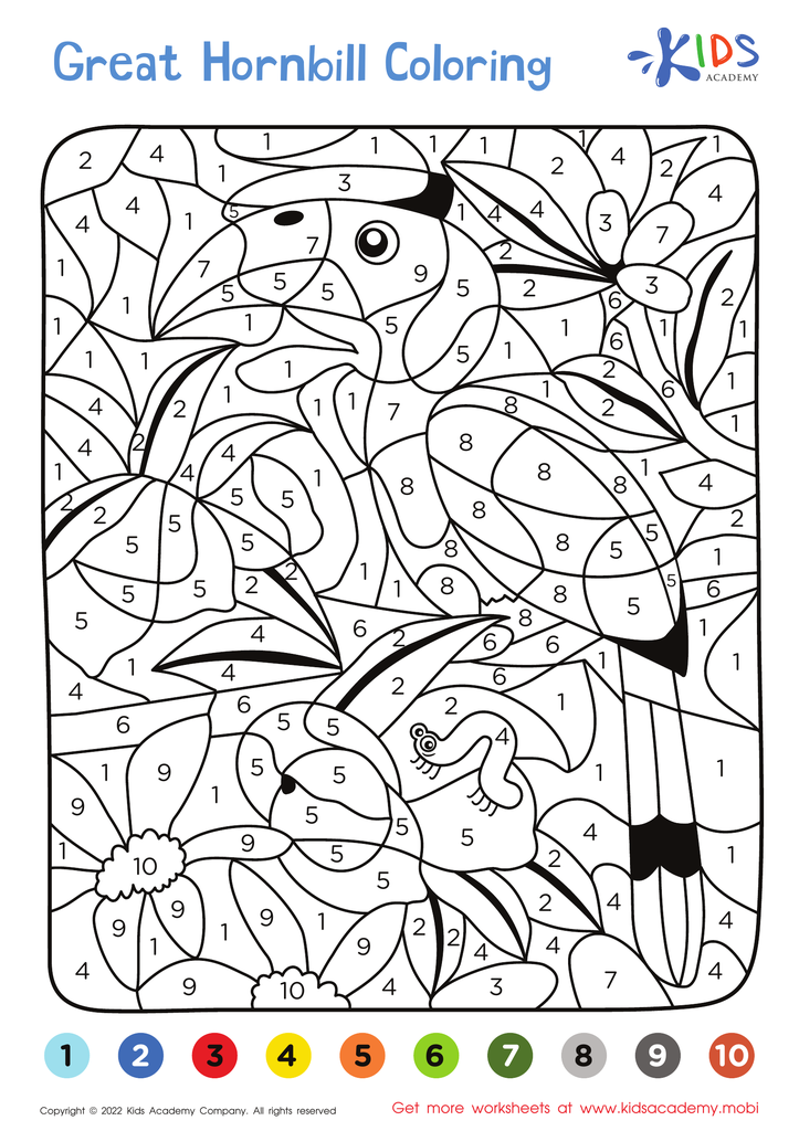 Free Coloring By Numbers Printables For Kindergarten For Kids