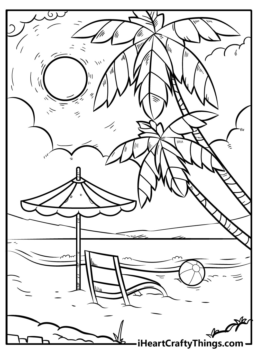Free Coloring Pages Beach Unleash Your Creativity With Coastal Scenes