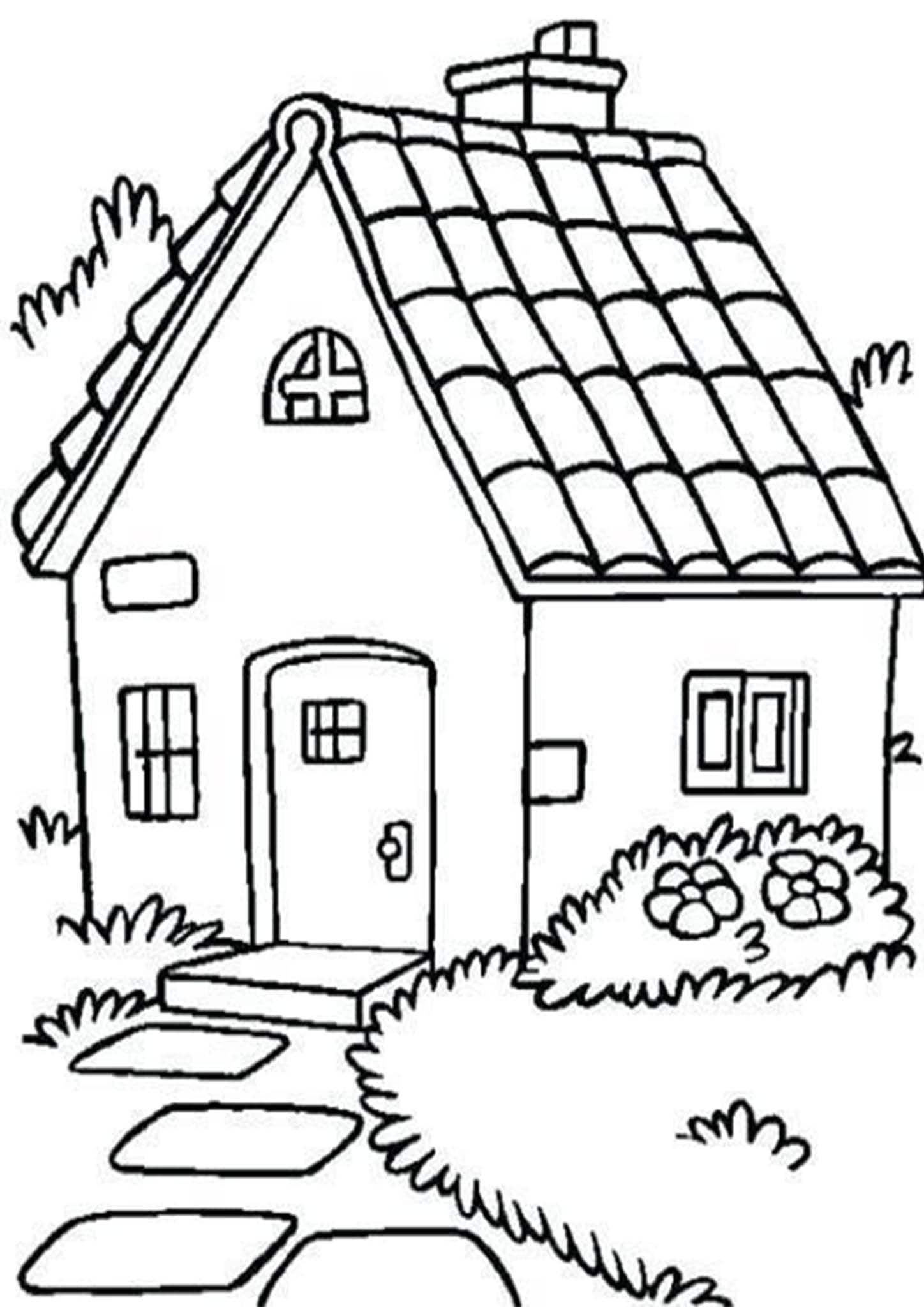 Free Easy To Print House Coloring Pages Disegni Da Colorare Con 