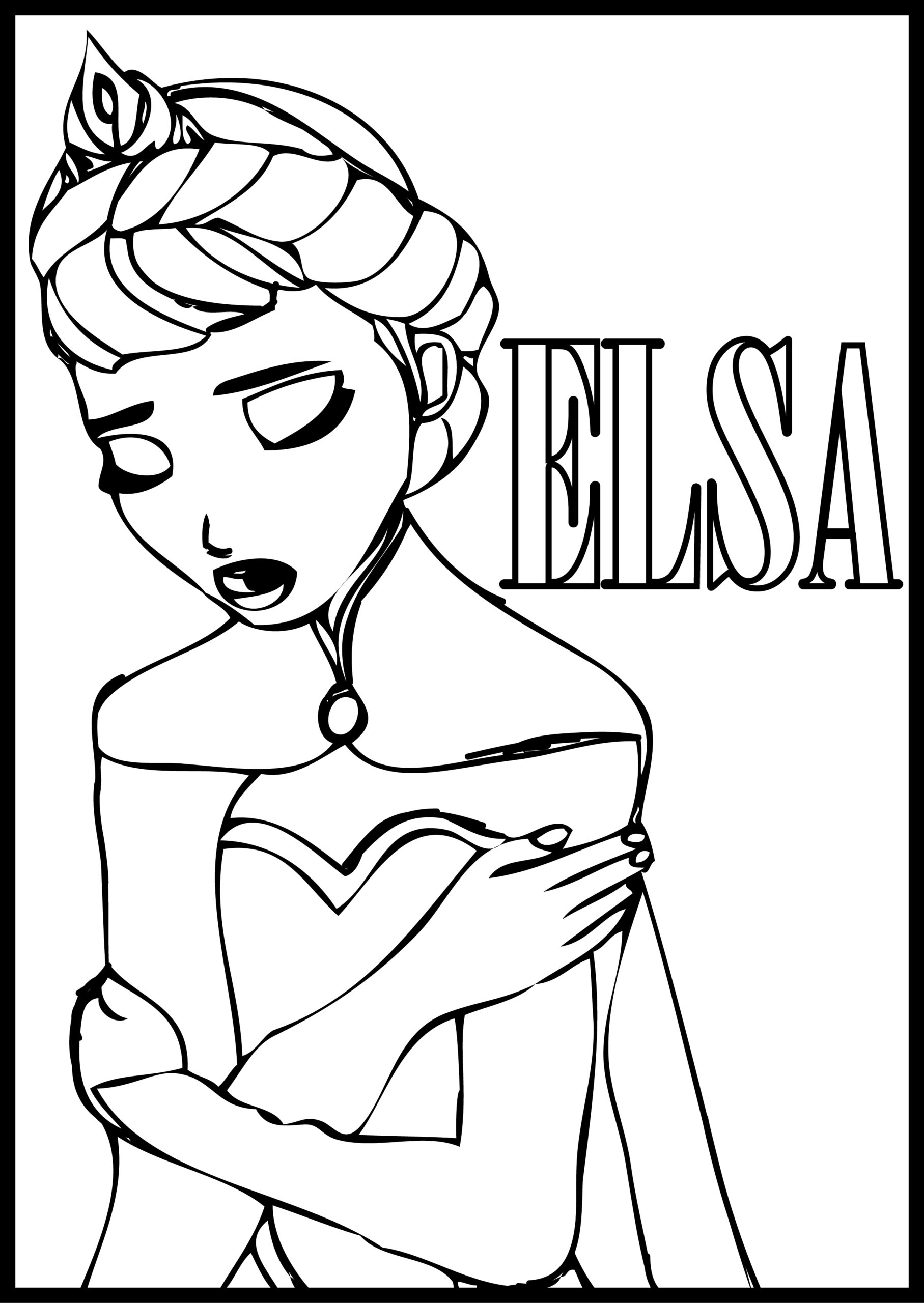 Free Printable Elsa Coloring Pages At GetDrawings Free Download