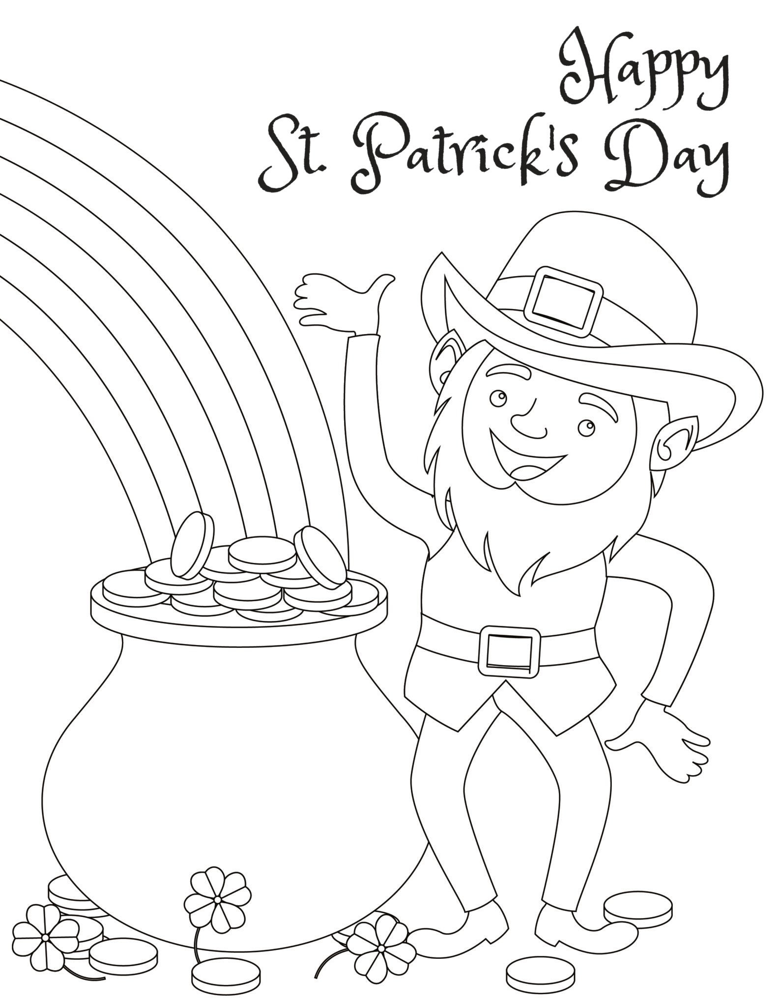 Free Printable Saint Patrick S Day Coloring Pages Free Coloring Sheet 