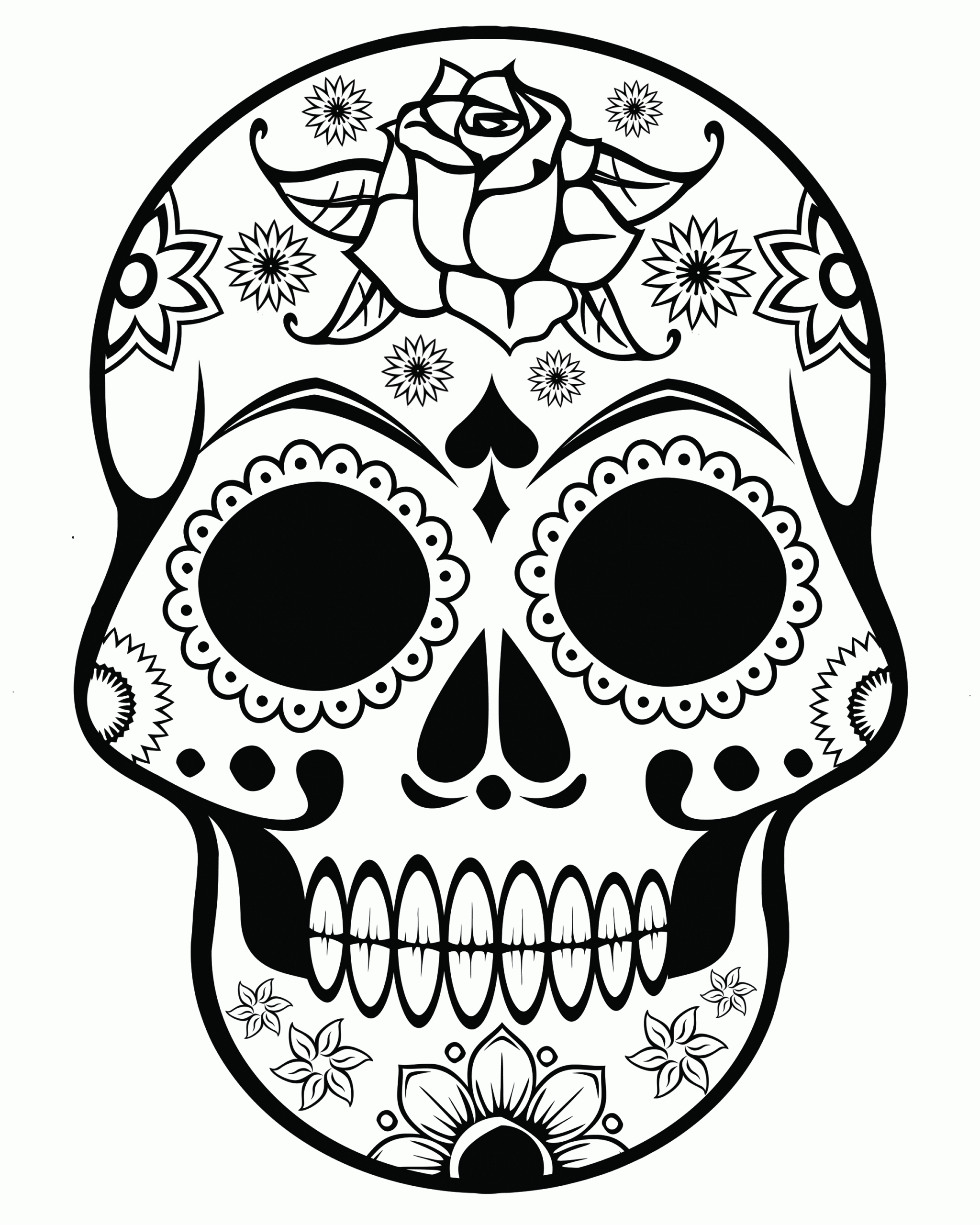 Free Skull Coloring Pages To Print Download Free Skull Coloring Pages