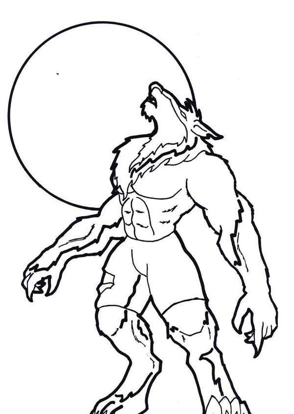 Free Werewolf Coloring Pages Coloring Home