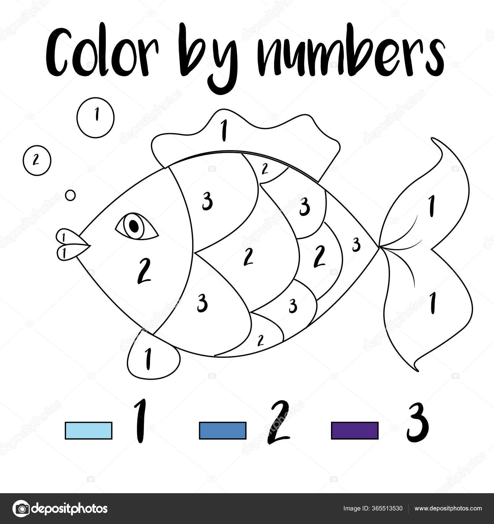 Preschool Counting Numbers Printabel Coloring Pages