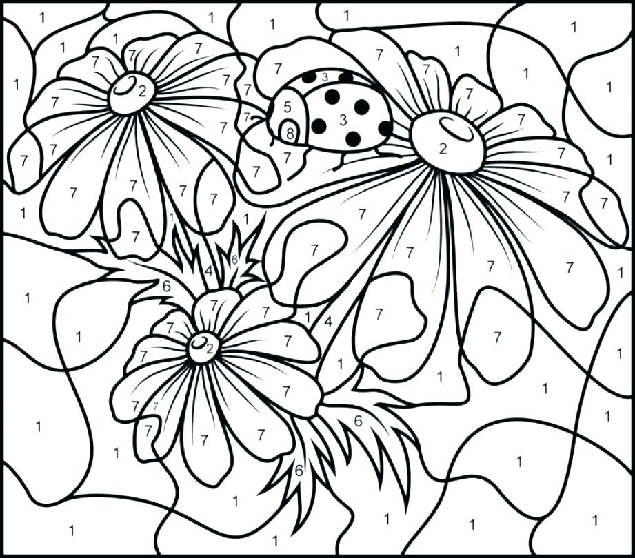 Printable Color By Number Coloring Pages For Adults At GetDrawings