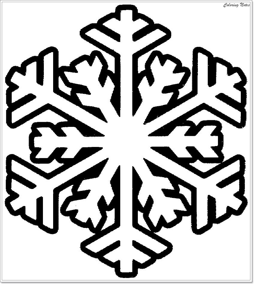 Printable Snowflake Coloring Pages