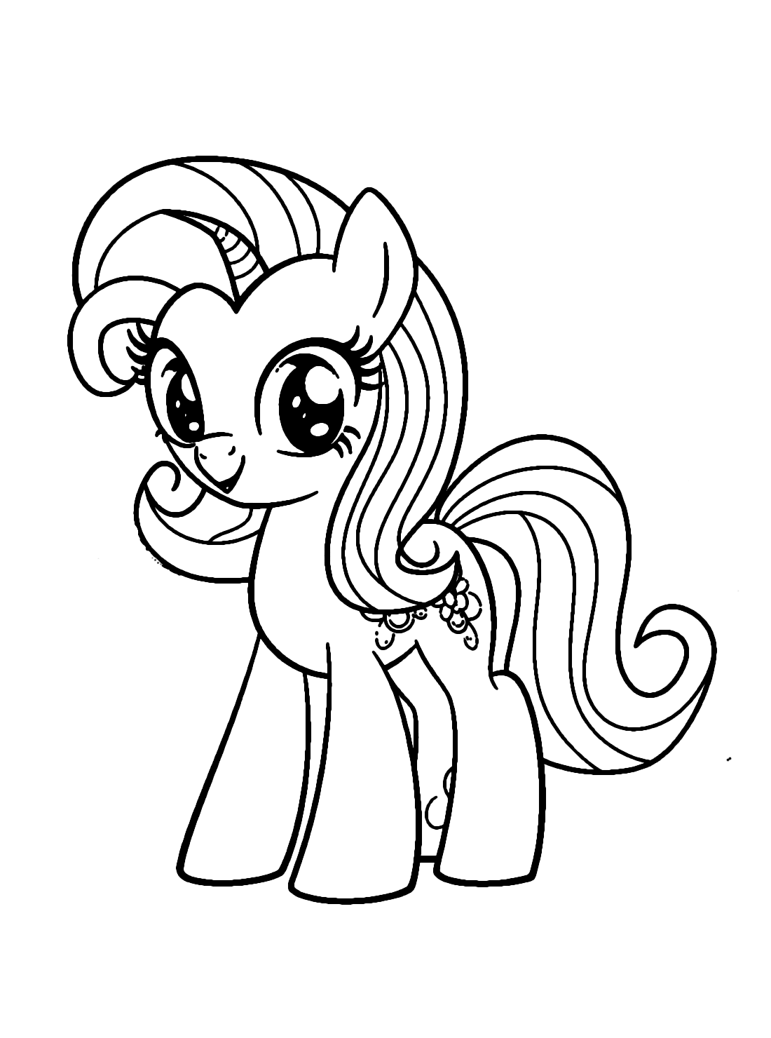 Rarity For Kids Coloring Online Free