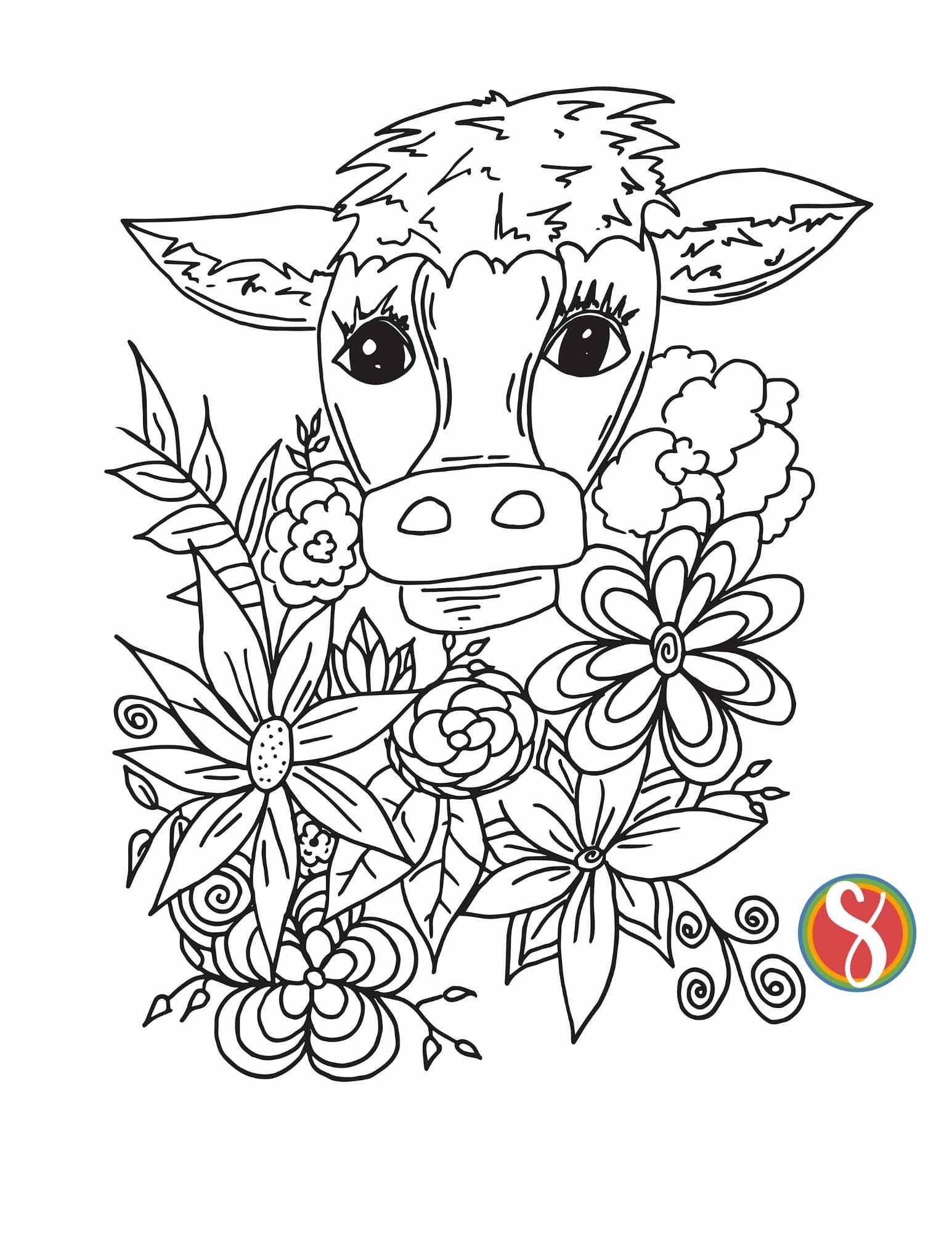 Show Cow Coloring Pages