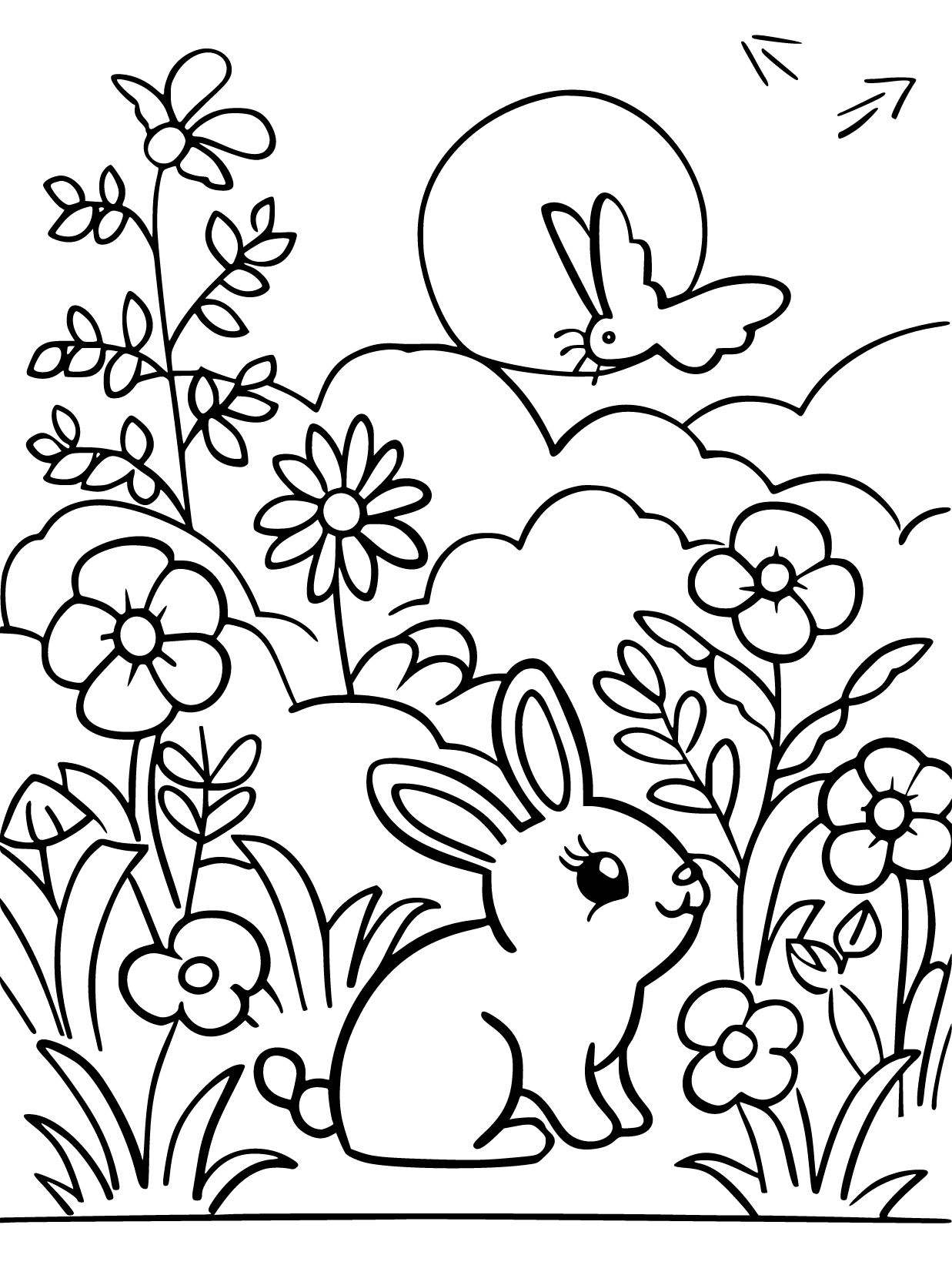 Simple Coloring Pages Printable And Free Coloring