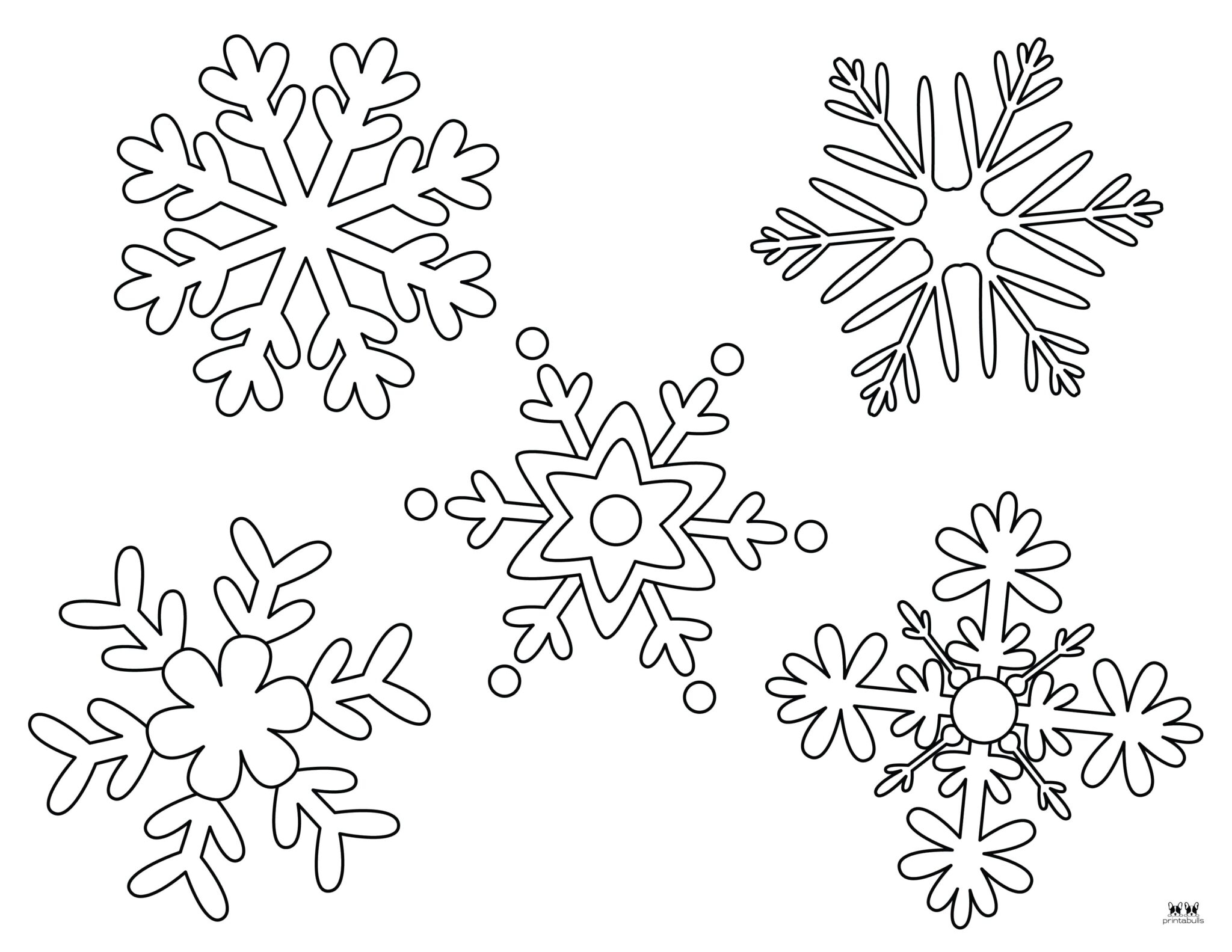 Snowflake Coloring Pages 25 FREE Printable Pages Printabulls