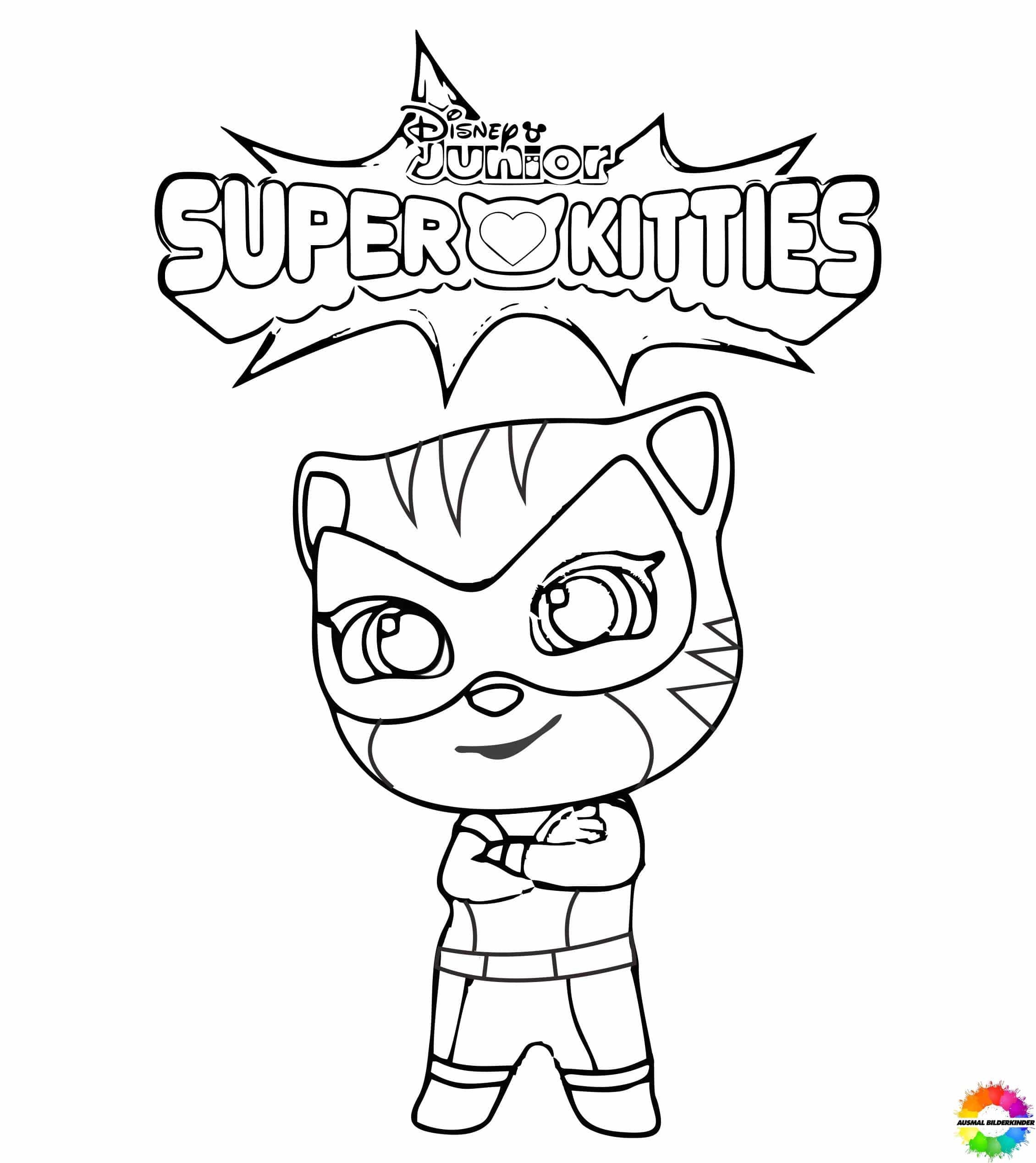 SuperKitties Coloring Pages Coloring Home