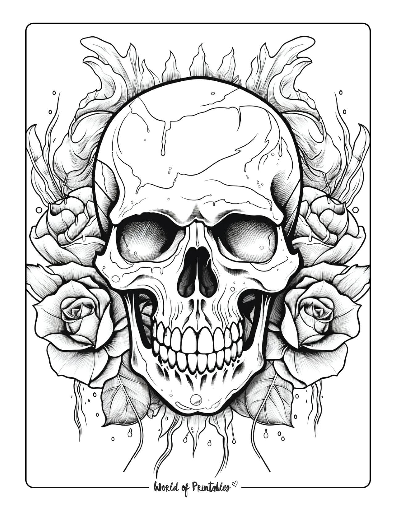 The Intriguing World Of Adult Coloring Pages Skulls