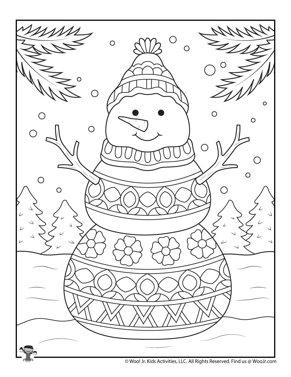 Winter Coloring Pages Free Printable