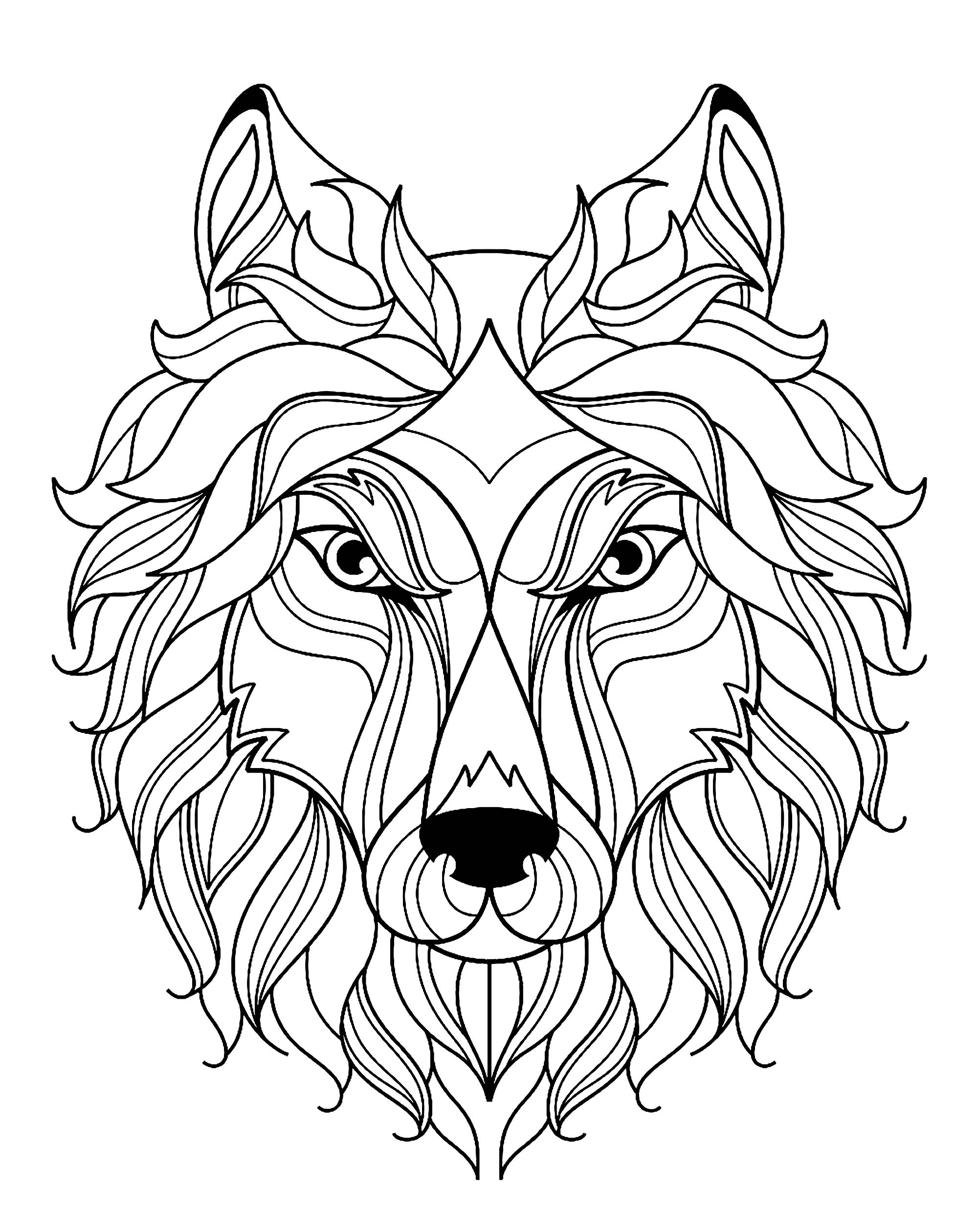 Wolf Free To Color For Kids Wolf Coloring Pages