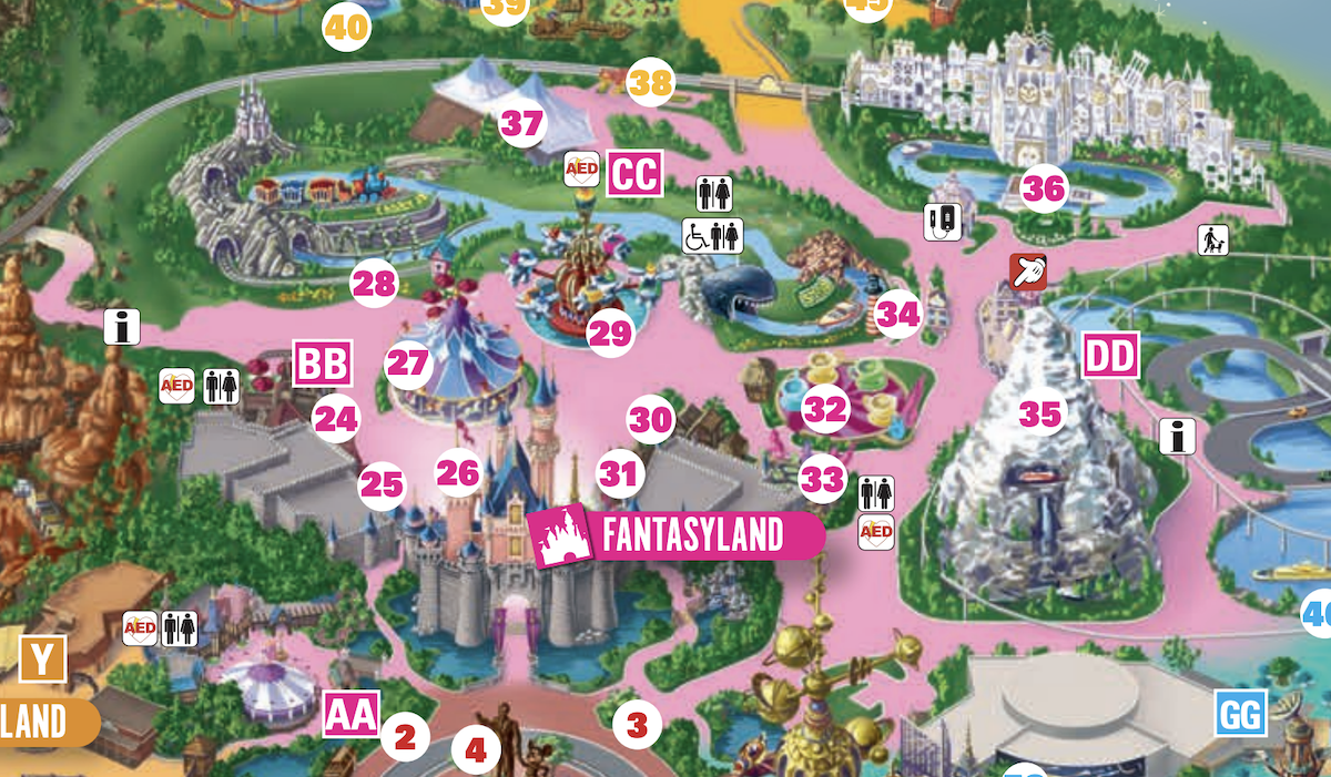 2026 Disneyland Park Map California Printable PDF 