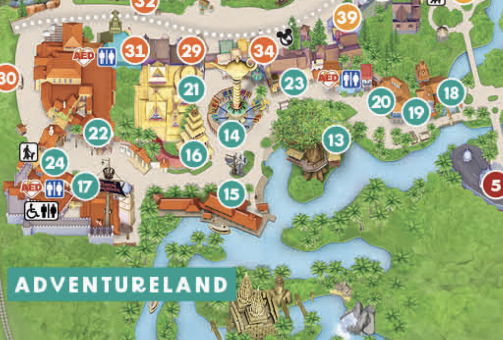 2026 Magic Kingdom Map Of Disney World Printable PDF 