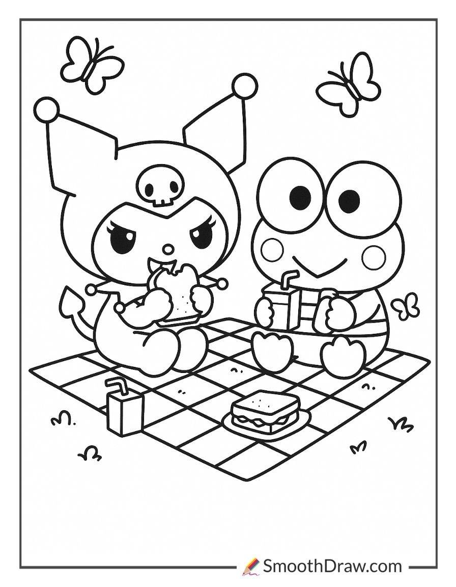 28 Kuromi Coloring Pages