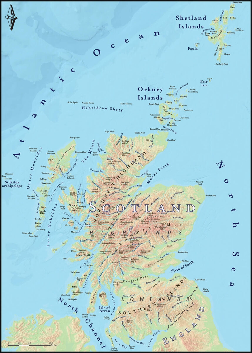 6 Maps Of Scotland Free To Use Highland Titles