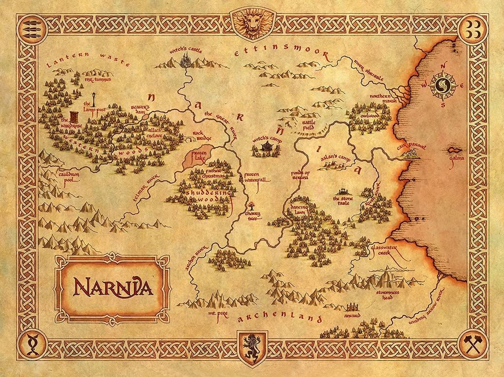 Amazon Best Print Store The Chronicles Of Narnia Narnia Map Poster 16x24 Inches Office Products
