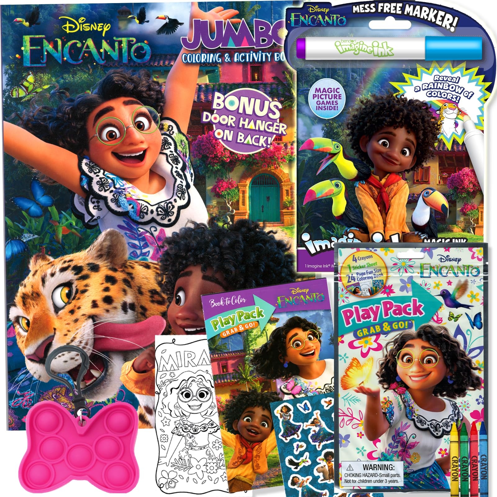 Amazon Disney Encanto Coloring Book Activity Set For Kids Bundle Includes Coloring Books Play Pack Stickers Toys Games