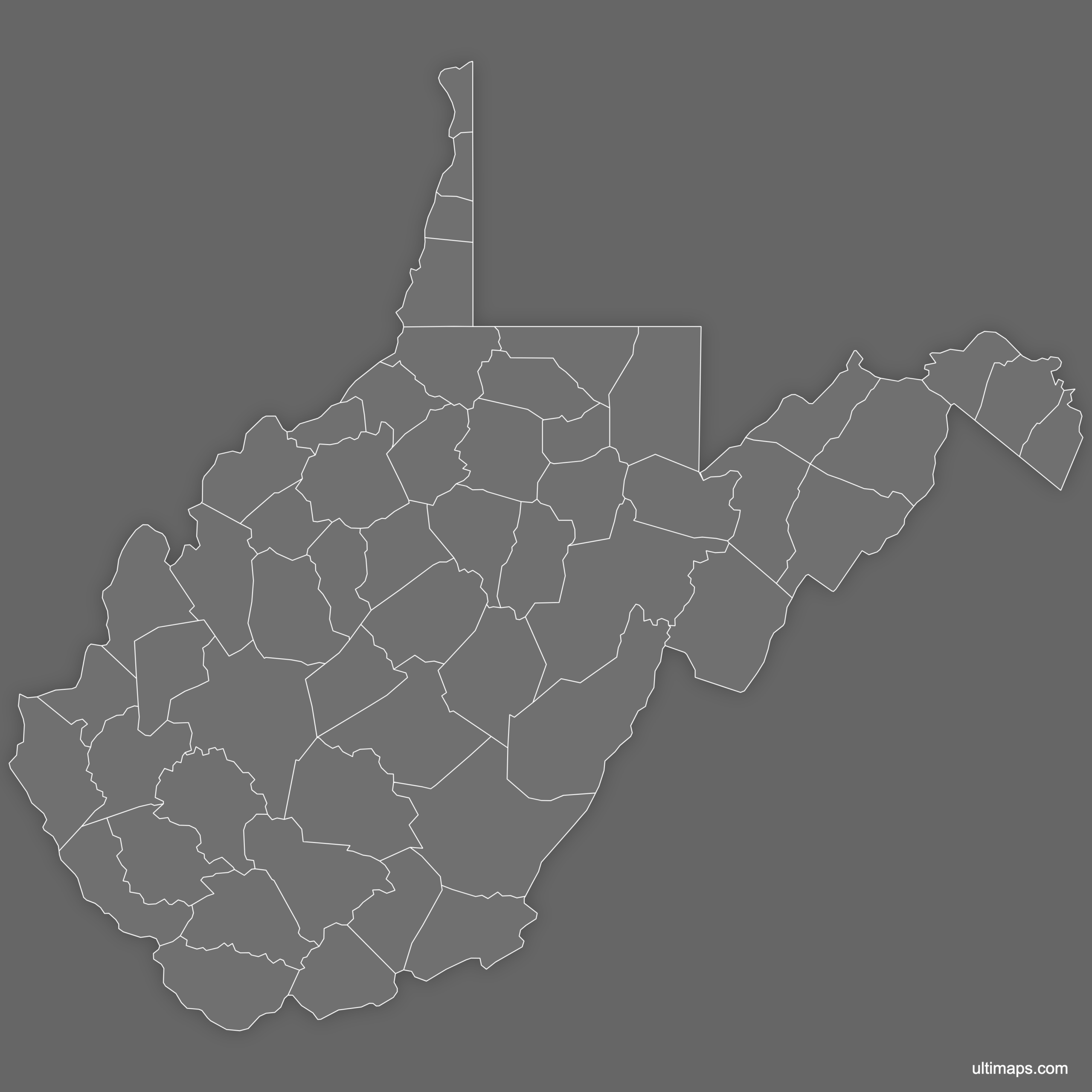 Blank Map Of West Virginia Counties Free Download Ultimaps Blank Map Of West Virginia Counties Free Download Ultimaps