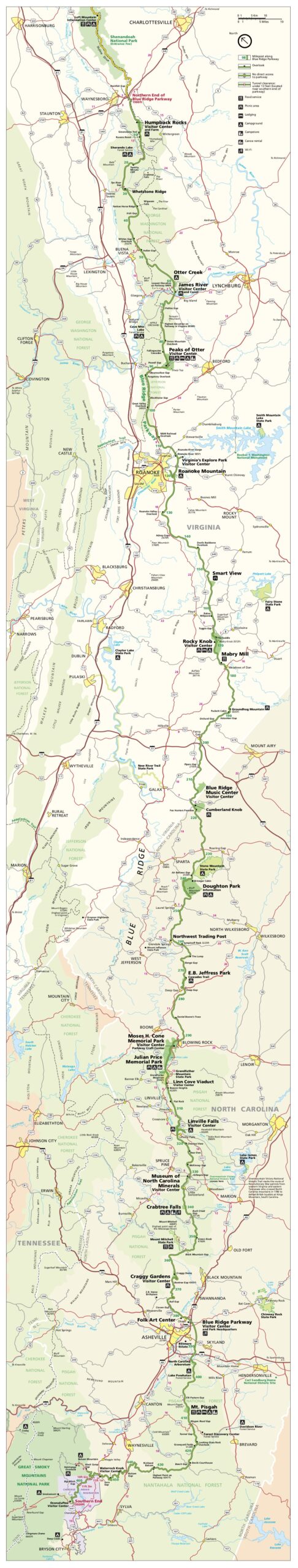 Blue Ridge Parkway Maps NPMaps Free National Park Maps