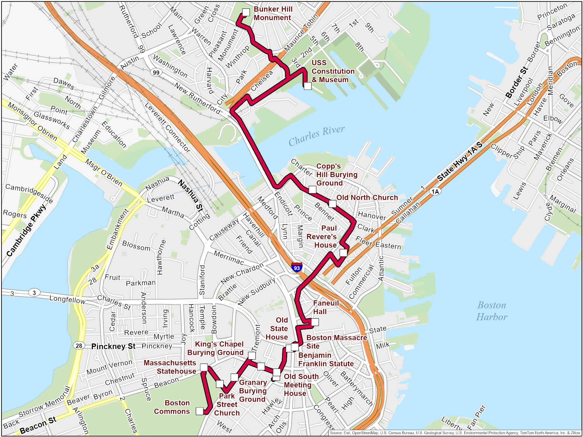 Boston Neighborhood Map GIS Geography