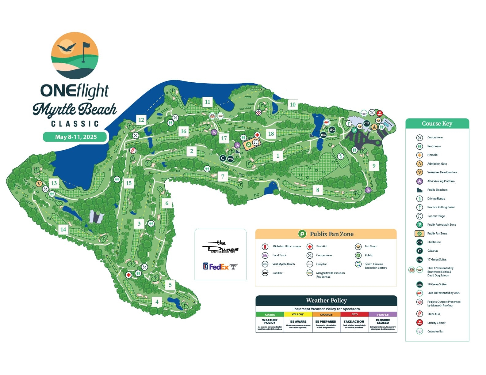 Course Map ONEflight Myrtle Beach Classic