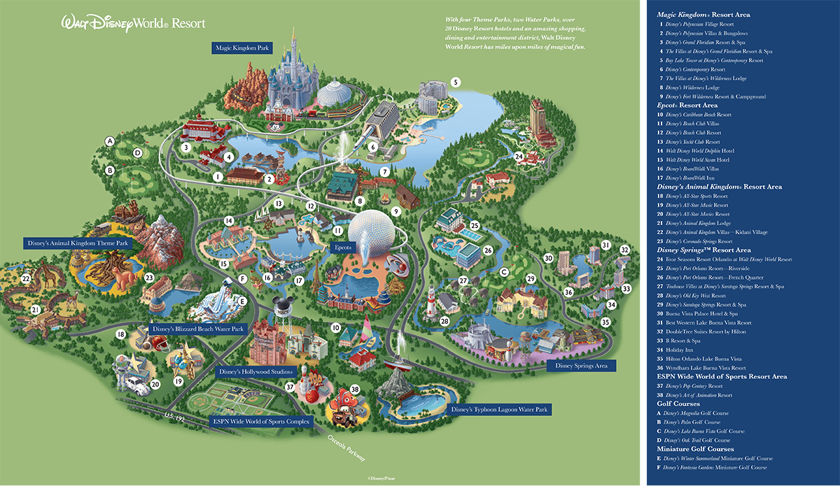Disney World Maps With Magic Kingdom Map Worksheets Library