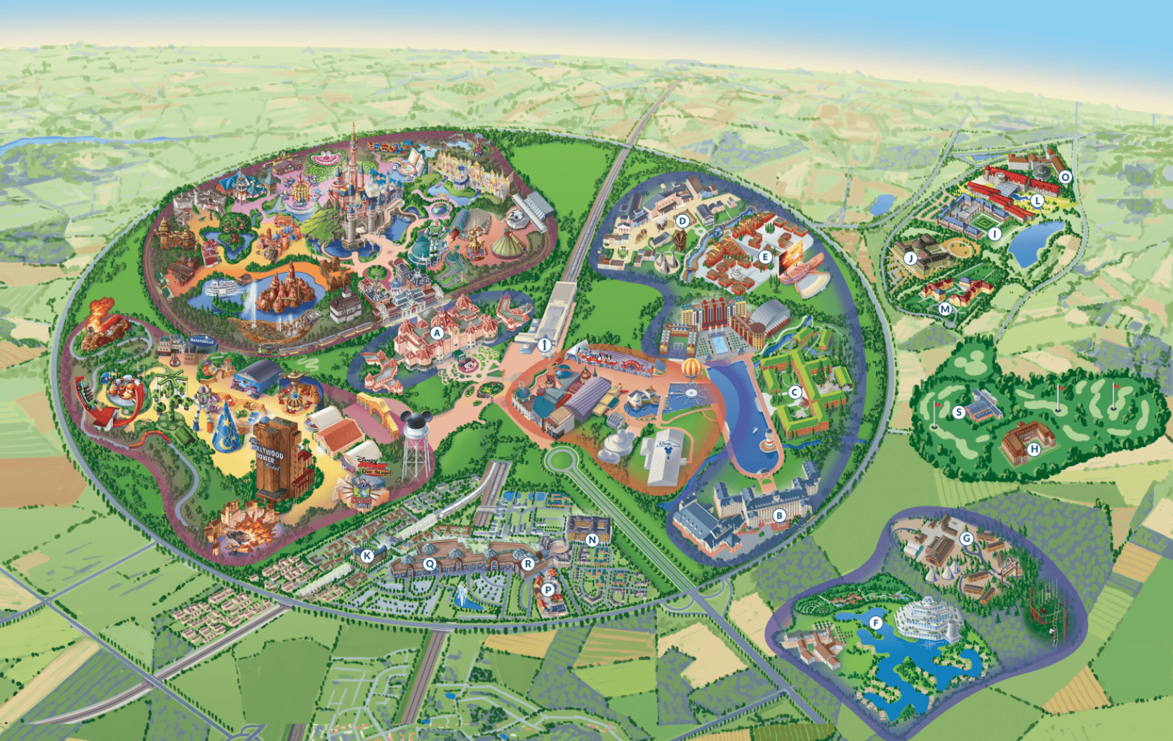 Disneyland Paris Map