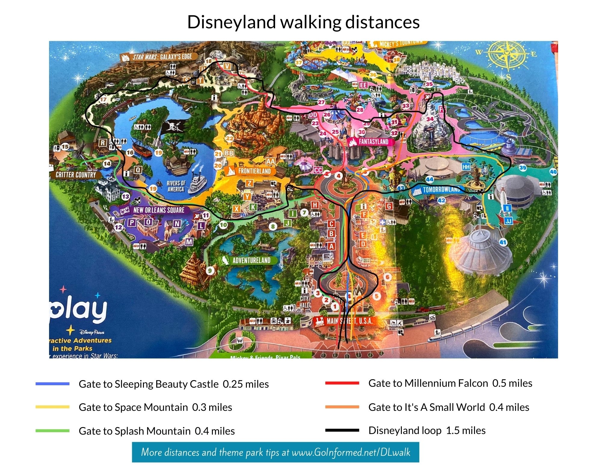 Disneyland Walking Distances Go Informed Disneyland Walking Distances Go Informed