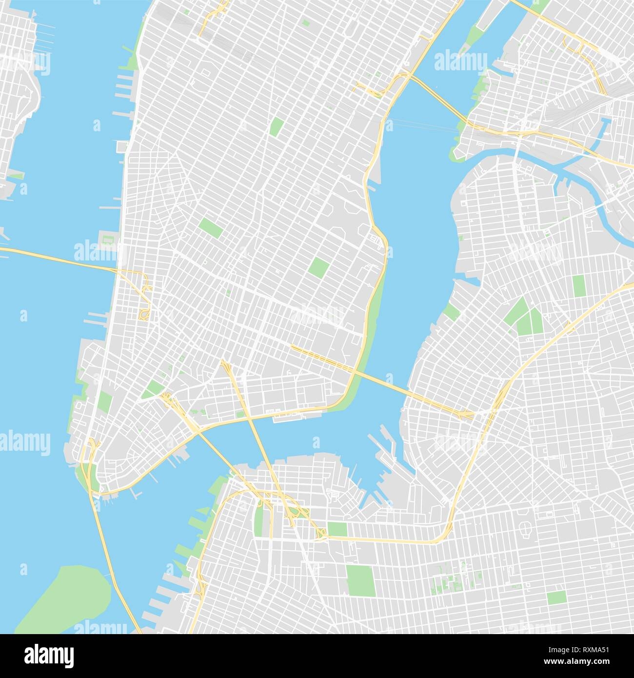 Downtown Vector Map Of New York City United States This Printable Map Of New York City Contains Lines And Classic Colored Shapes For Land Mass Park Stock Vector Image Art Downtown Vector Map Of New York City United States This Printable Map Of New York City Contains Lines And Classic Colored Shapes For Land Mass Park Stock Vector Image Art