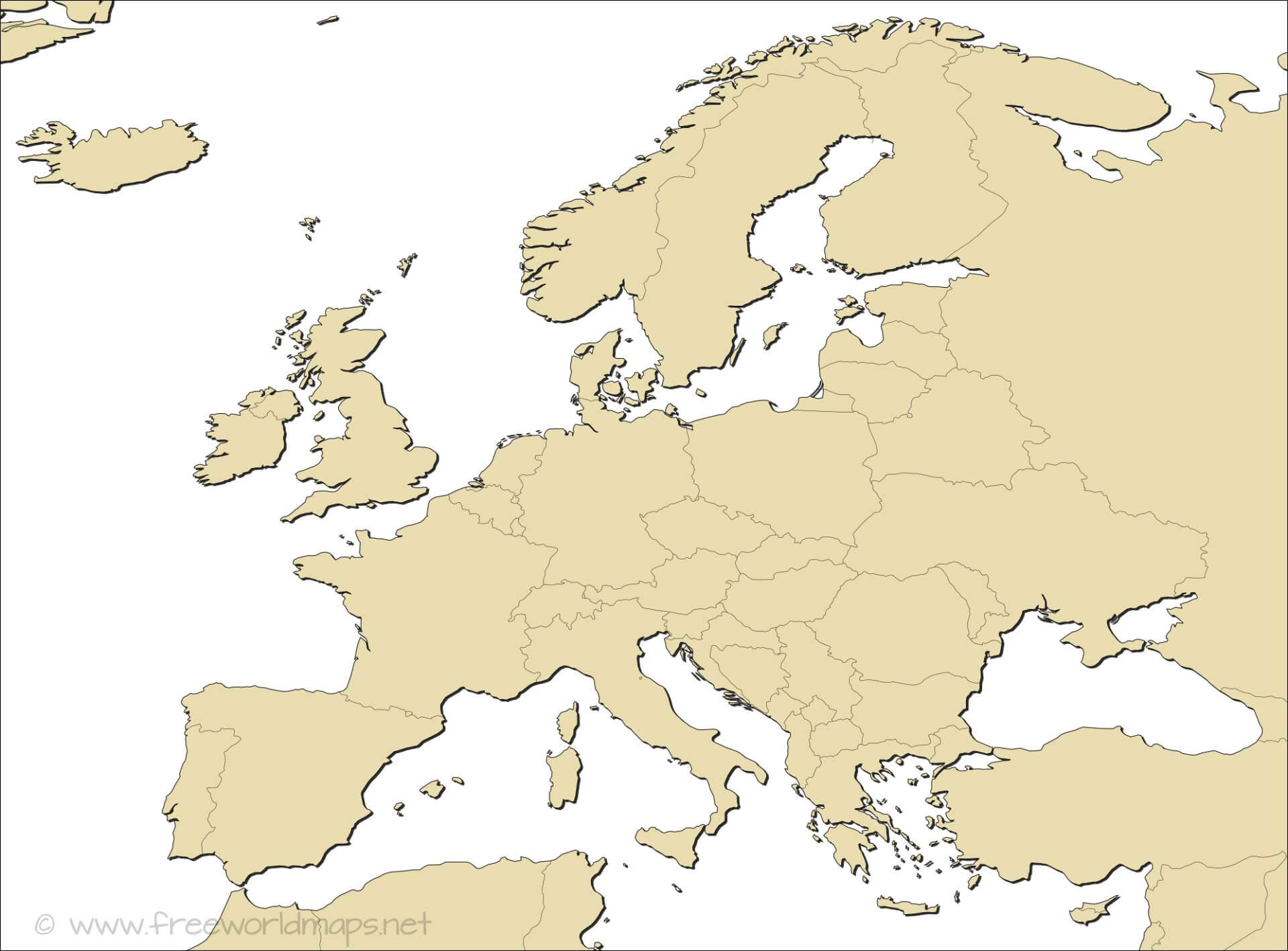 Europe Blank Map Europe Blank Map