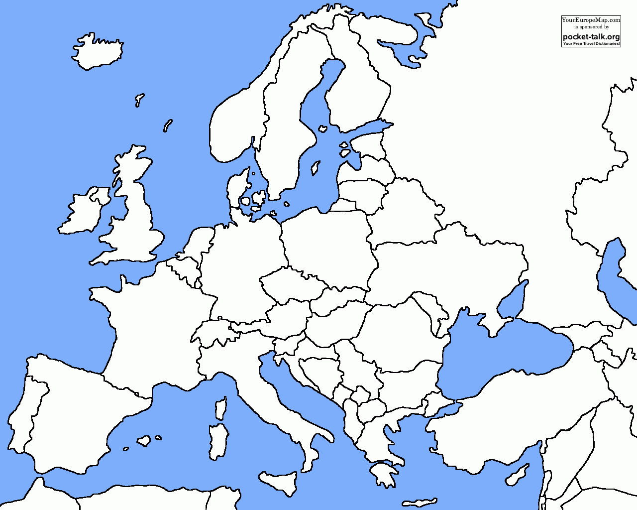 Europe Map Outline