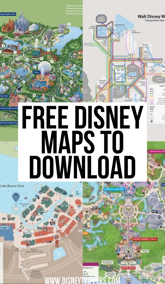 Every Official Disney World Map All In One Place