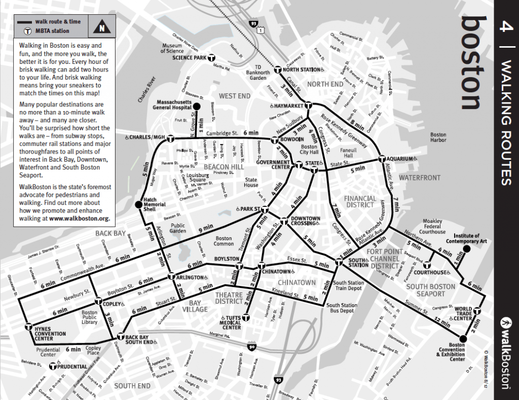 Exploring Freedom Trail Boston Map Pdf Packages 944Tour