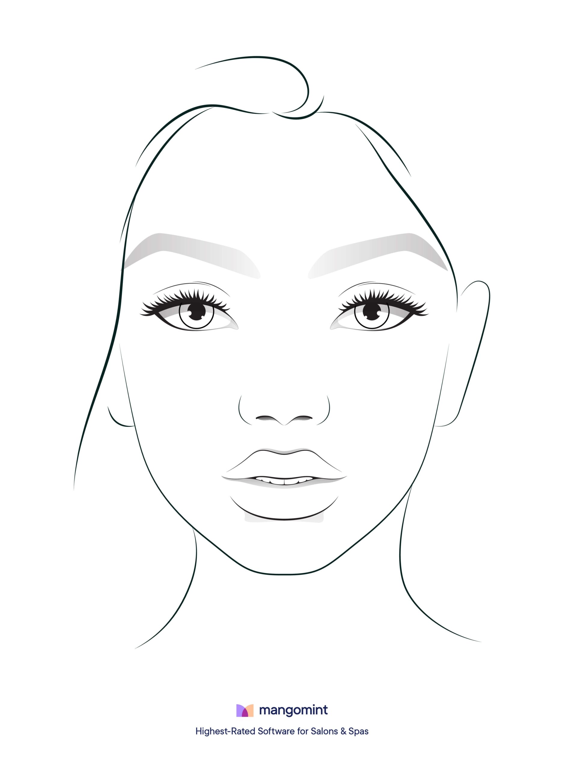 Face Charts Templates For Spas Salons And Tattoo Shops Mangomint Salon And Spa Software Face Charts Templates For Spas Salons And Tattoo Shops Mangomint Salon And Spa Software