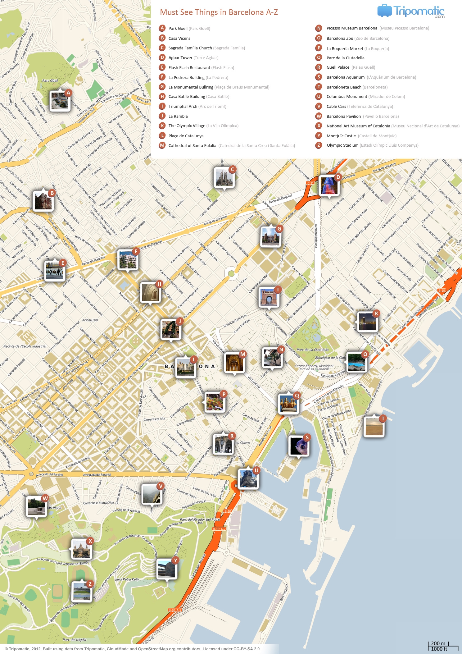 File Barcelona Printable Tourist Attractions Map jpg Wikimedia Commons