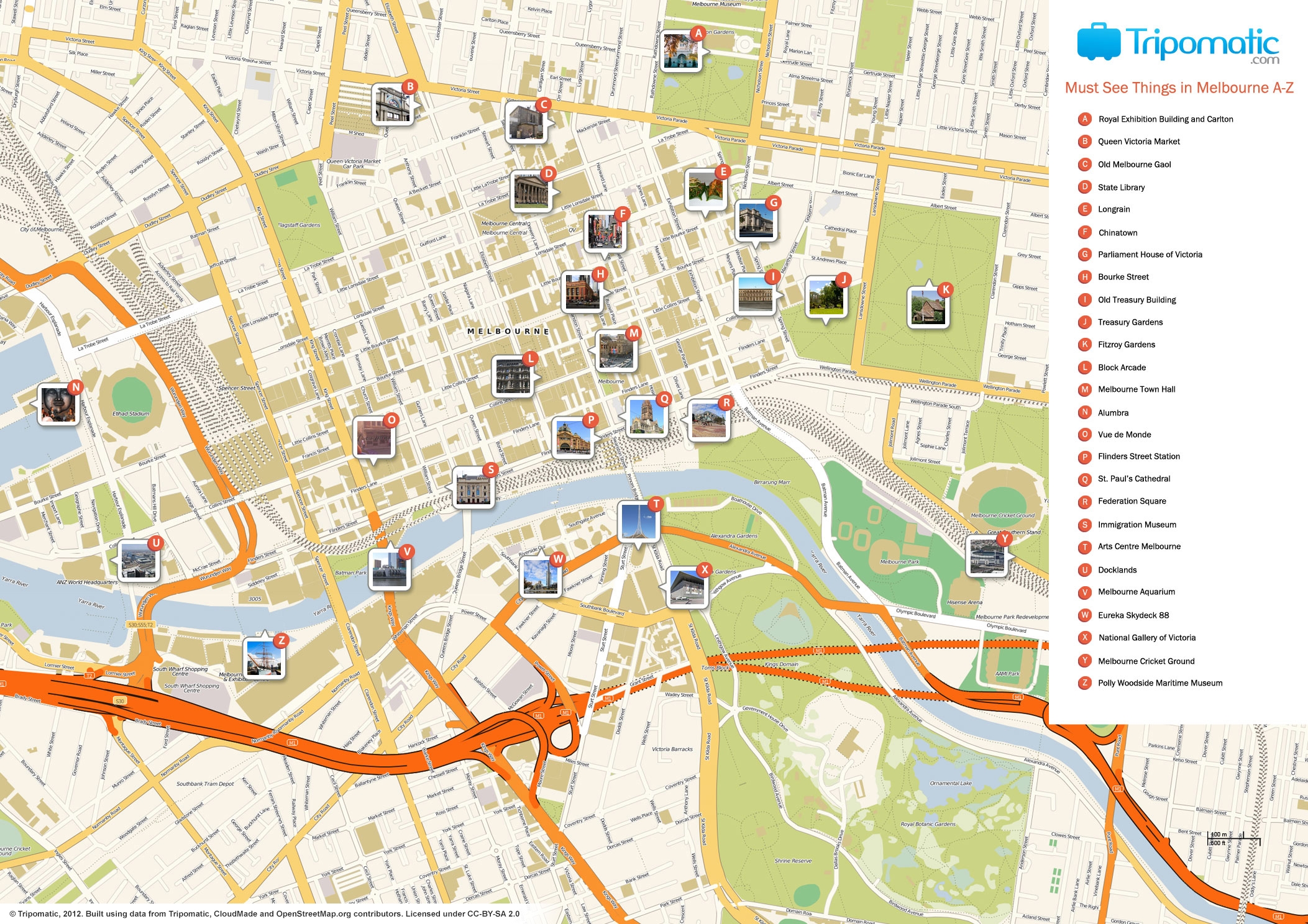 File Melbourne Printable Tourist Attractions Map jpg Wikimedia Commons