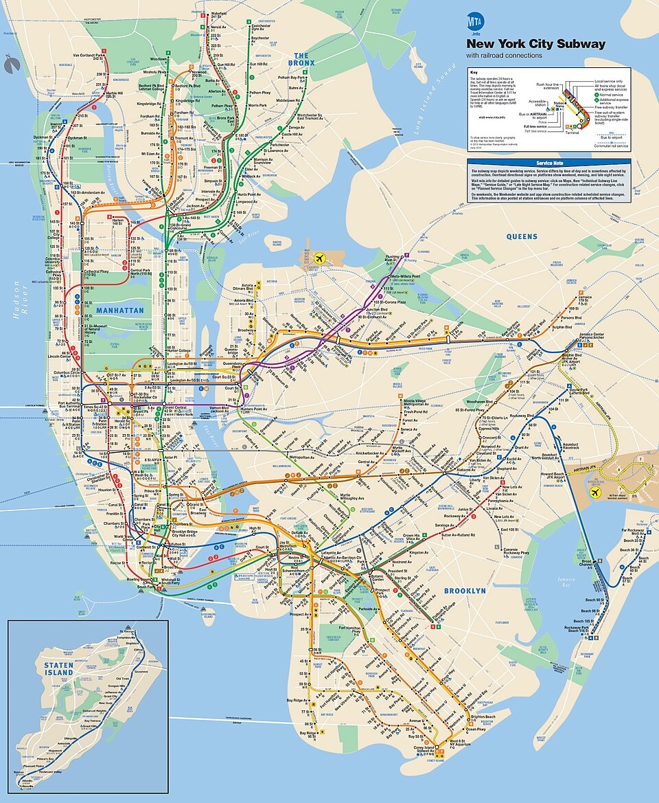 File Official New York City Subway Map 2013 Vc jpg Wikimedia Commons