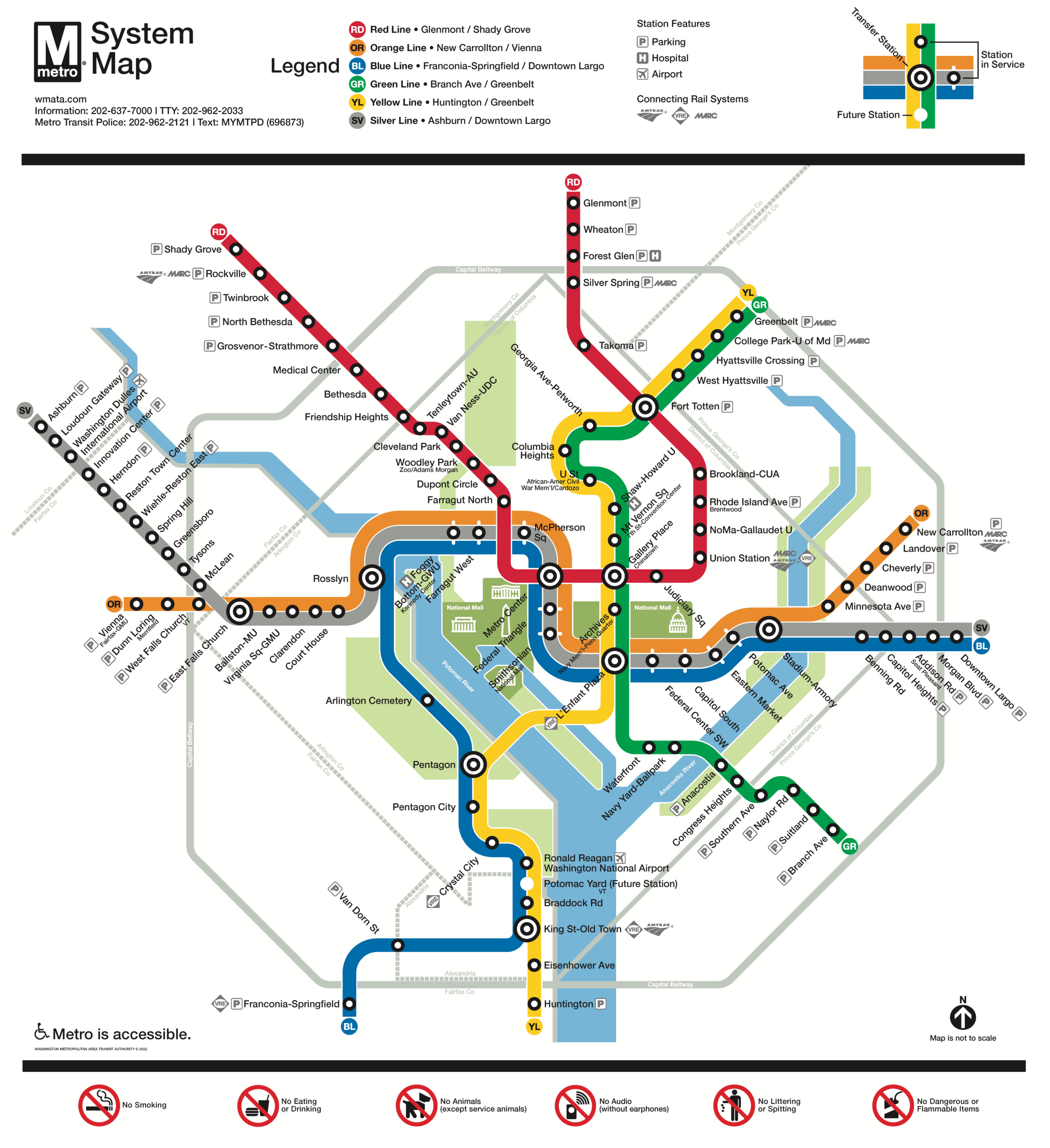 First Look Metro s New Map Featuring Silver Line Extension
