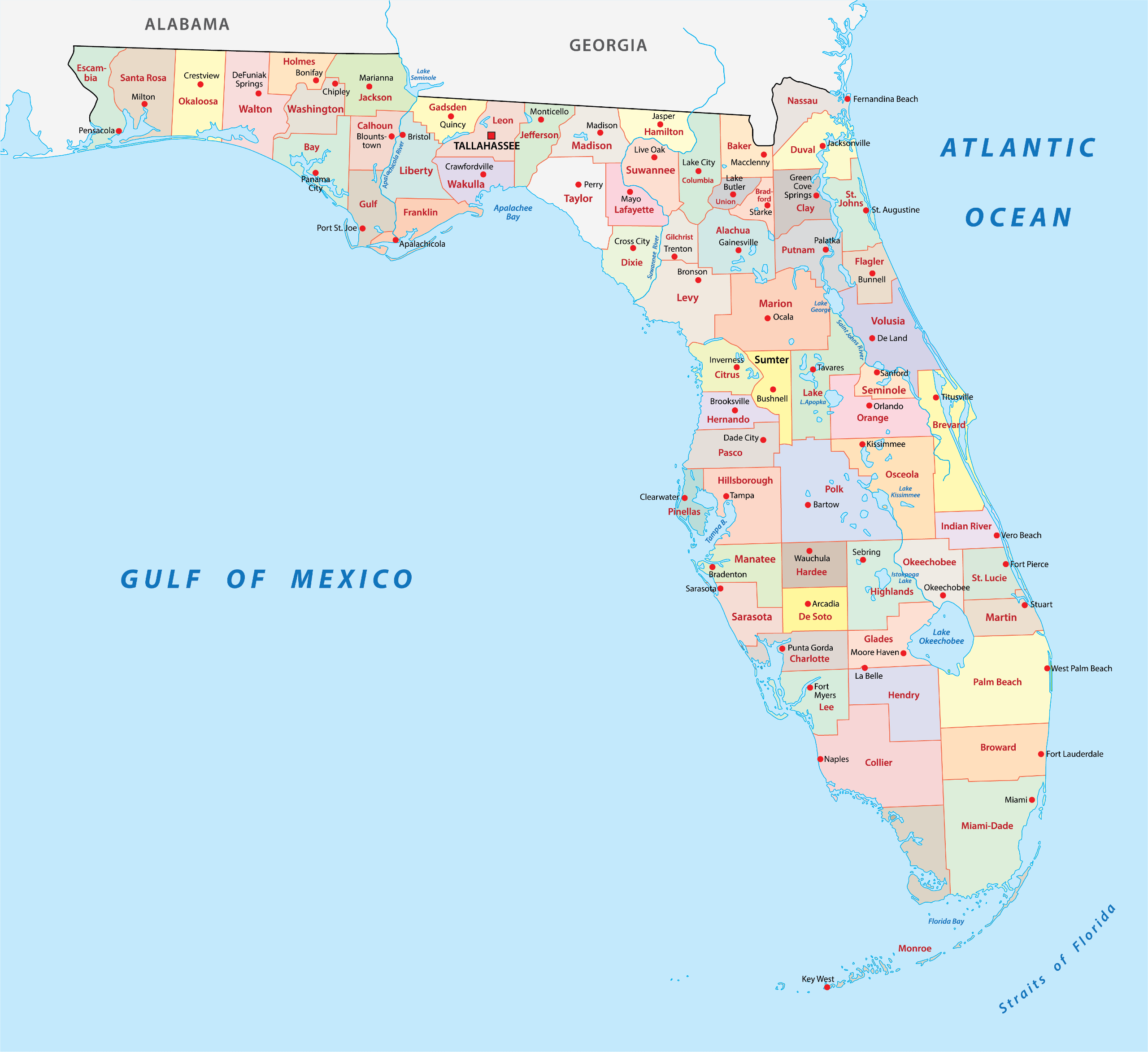 Florida Counties Map Mappr Florida Counties Map Mappr