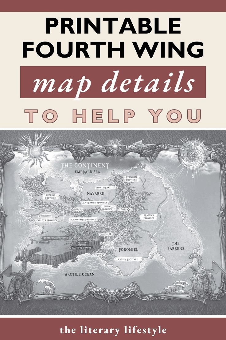 Fourth Wing Map Explained With Printable PDF 